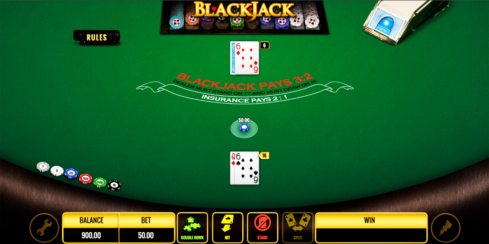 Blackjack online free